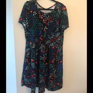 Black & Floral Lularoe Amelia